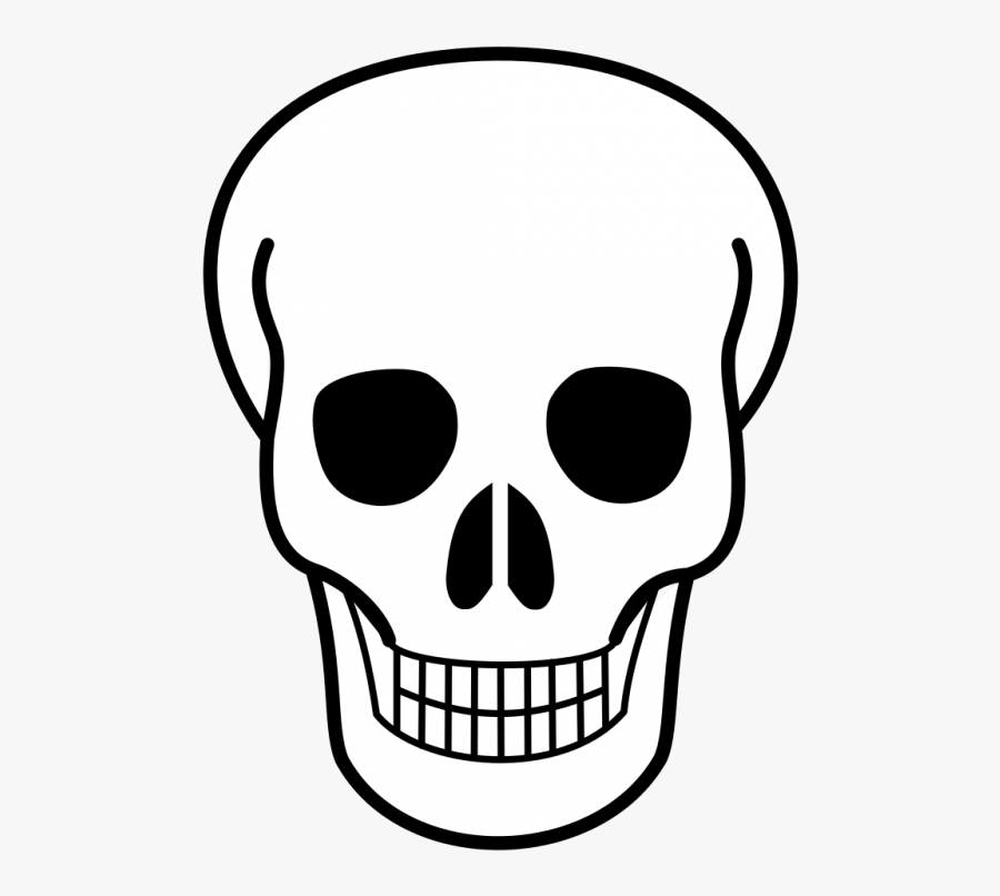 Easy Simple Skull Drawing, Transparent Clipart