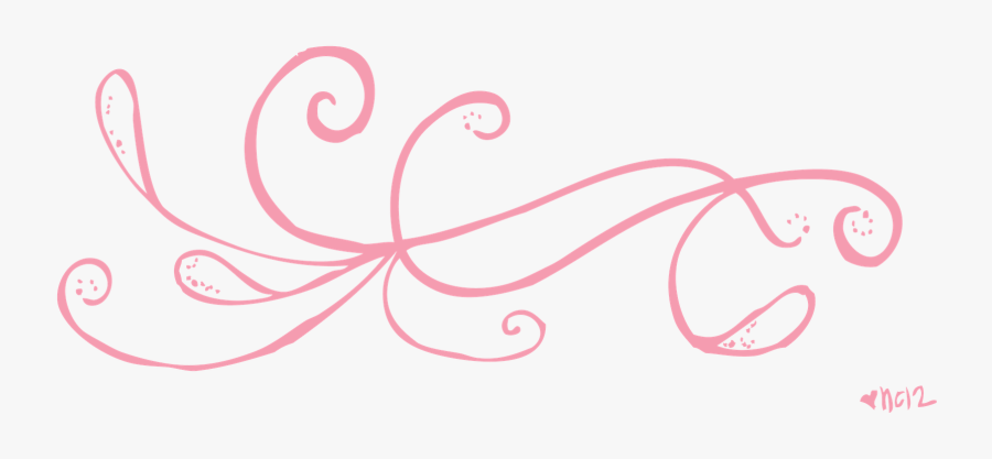 Swirly Line Clipart - Pink Lines Transparent Background, Transparent Clipart