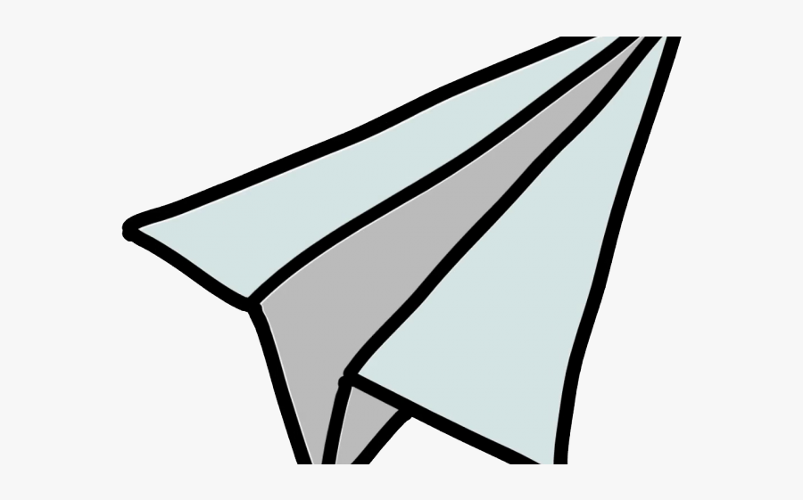 Paper Airplane Clipart - Paper Plane Drawing Transparent, Transparent Clipart