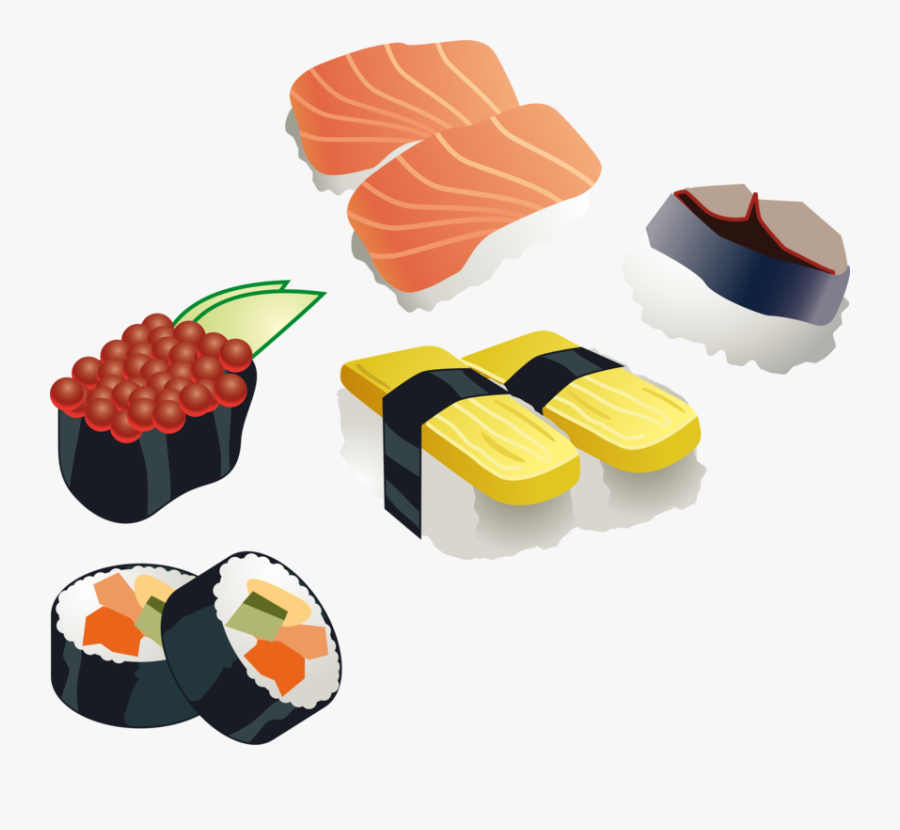 Sushi Clipart, Transparent Clipart