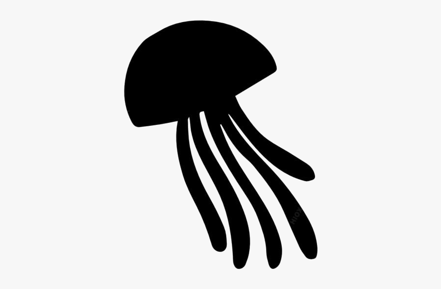 Transparent Simple Jellyfish Clipart Png - Illustration, Transparent Clipart