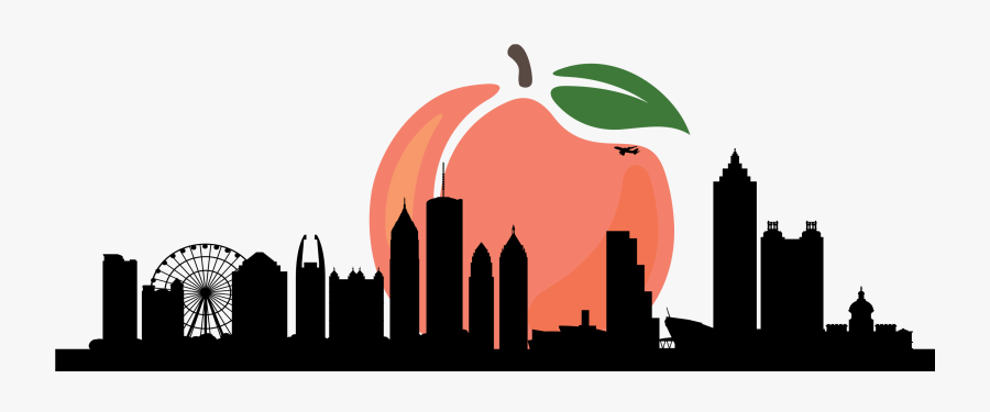 Bridging The Gap - Atlanta City Skyline Vector, Transparent Clipart