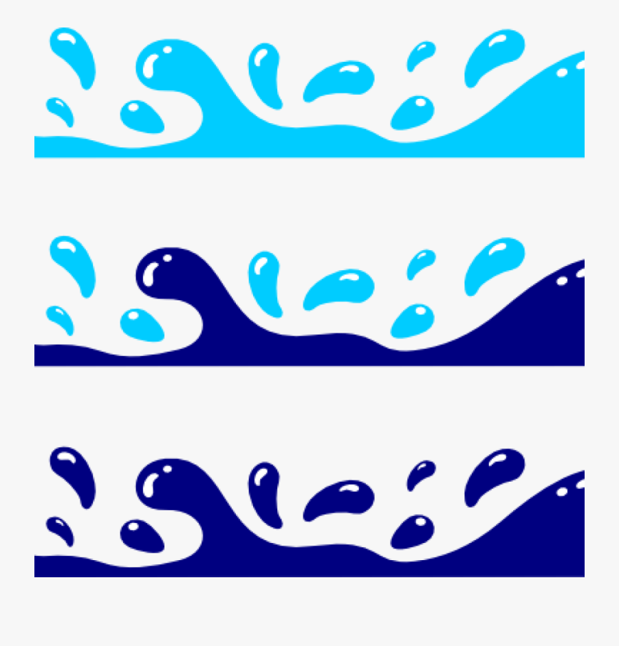 Clipart Waves Water - Water Splash Clip Art, Transparent Clipart