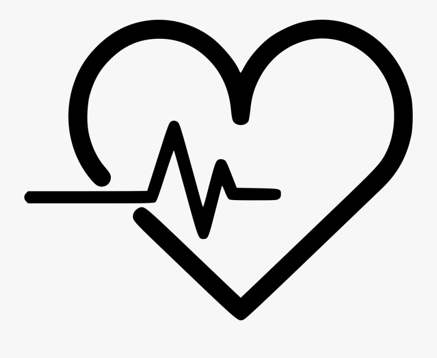 Transparent Line Clipart Black And White - Black And White Heart Rate, Transparent Clipart