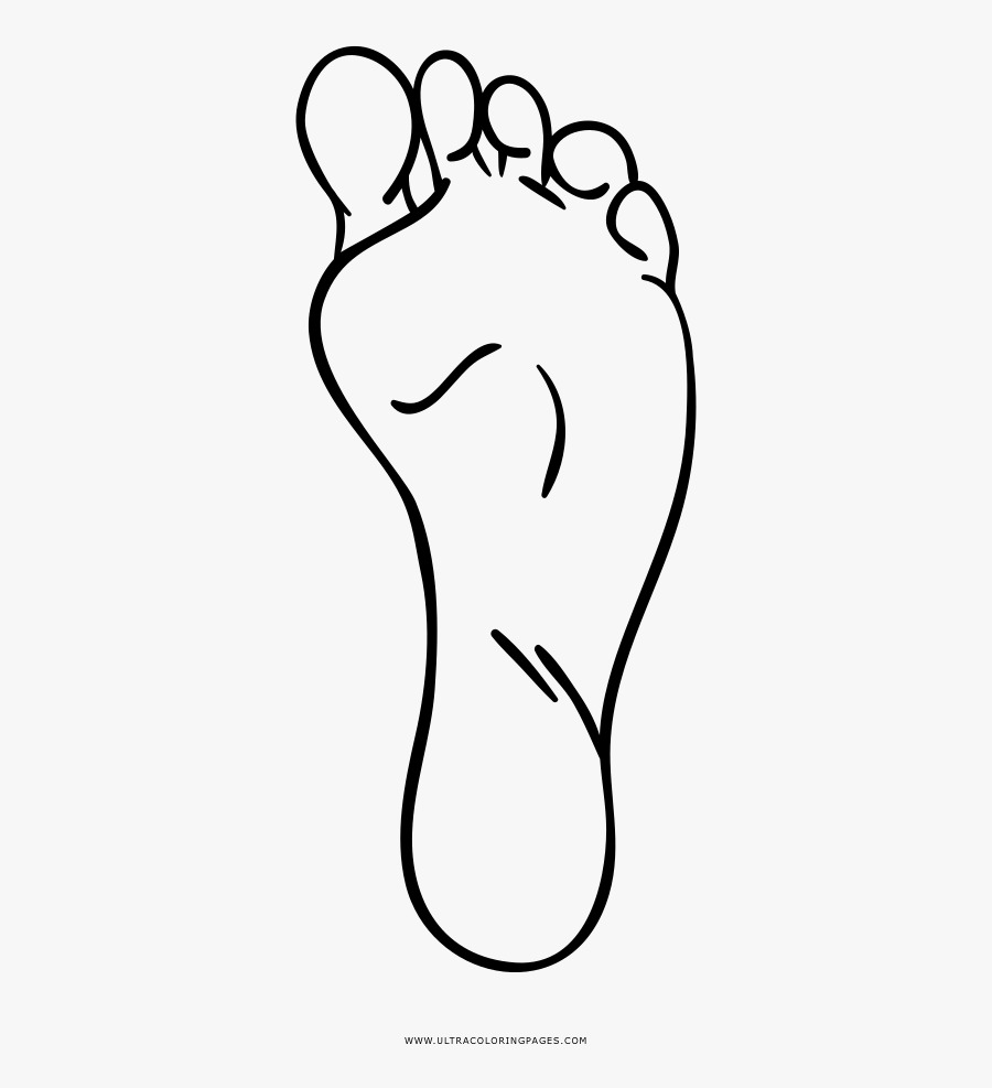 Left Foot Coloring Page Ultra Pages For - Left Foot Clip Art, Transparent Clipart