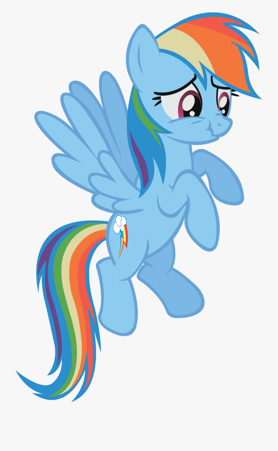 Trying Not To Laugh By Midnite99 - My Little Pony Rainbow Dash Laughing, Transparent Clipart
