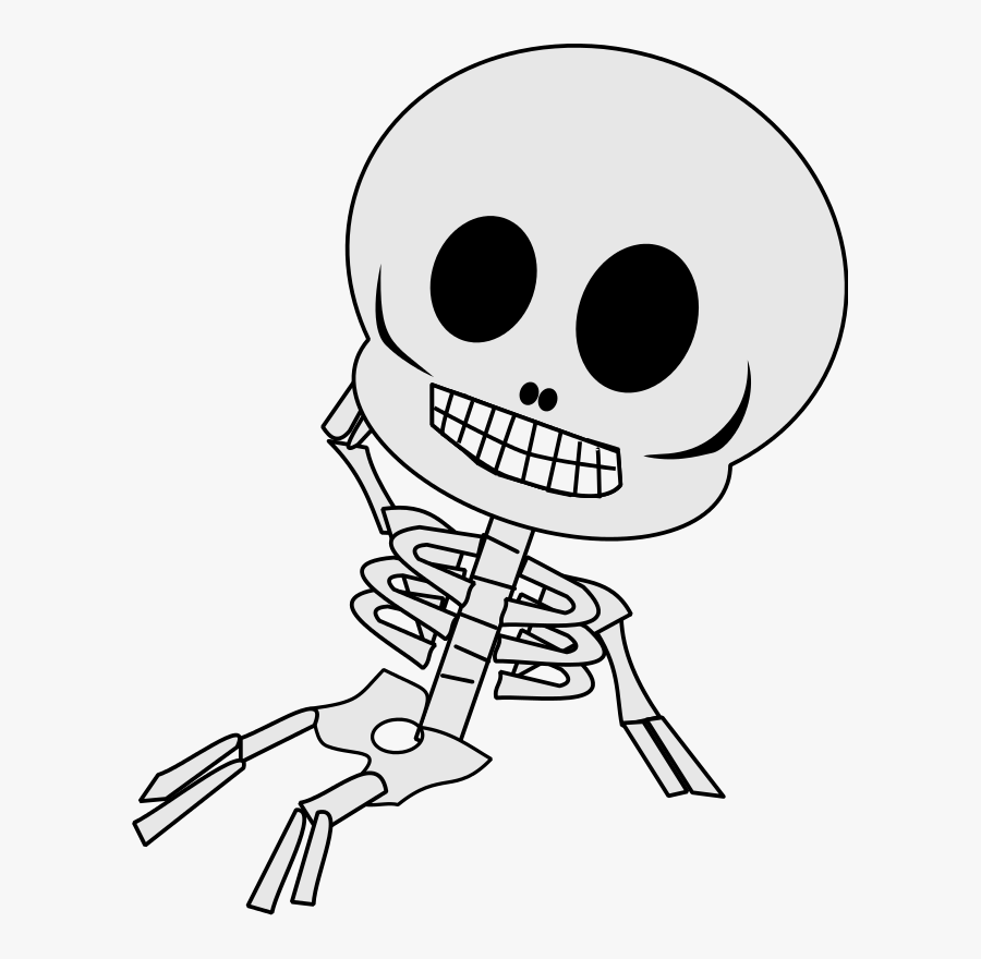 Skeleton Clipart Free Download Clip Art On - Cartoon Skeleton Transparent Background, Transparent Clipart