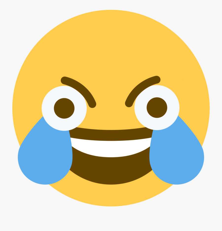 Clip Art Open Eye Crying - Open Eyes Laughing Emoji, Transparent Clipart