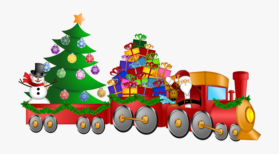 Clip Art Clip Library Stock - Santa Claus Christmas Tree Reindeer, Transparent Clipart