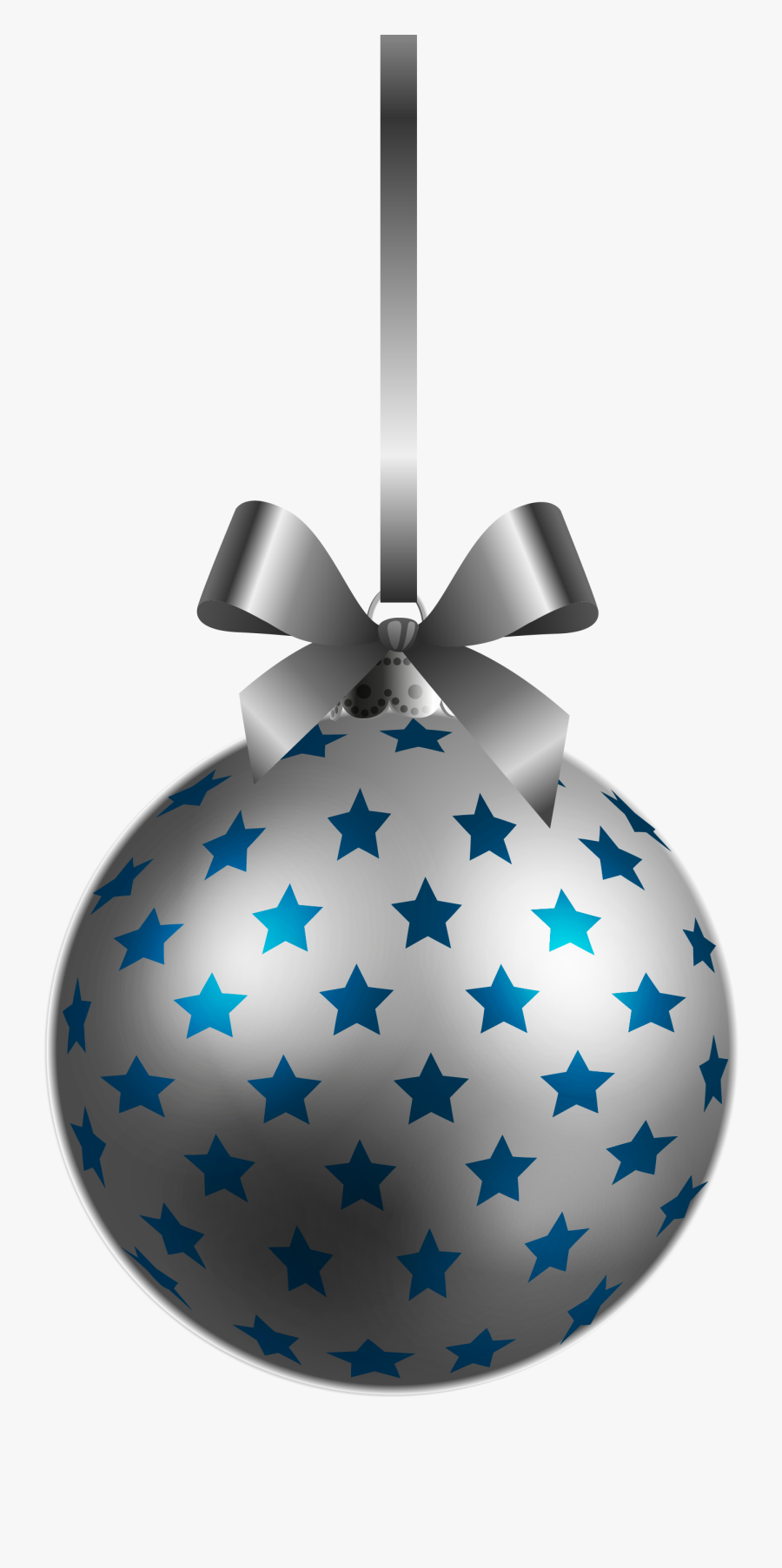 Clip Art Transparent - Silver Ball Ornament Christmas, Transparent Clipart