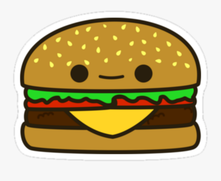 #kawaii #hamburger #food #foods - Kawaii Burger, Transparent Clipart