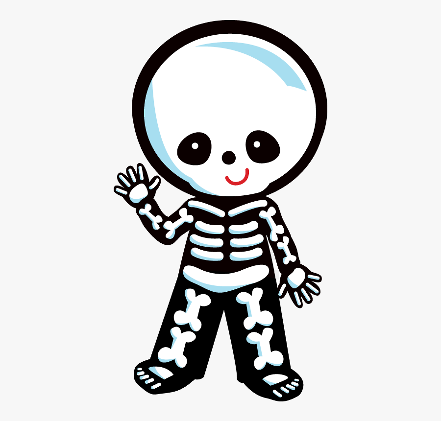 Clip Art Cute Skeleton Clipart - Cute Skeleton Clipart, Transparent Clipart
