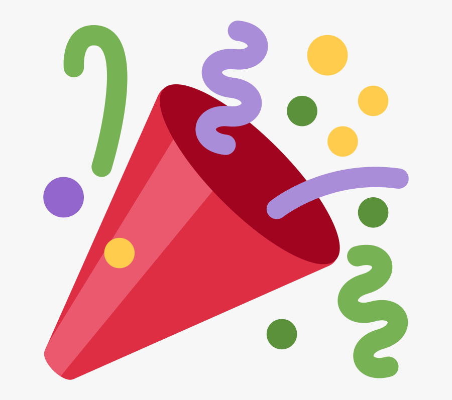 Twemoji 1f389svg Wikimedia Commons - Tada Icon, Transparent Clipart