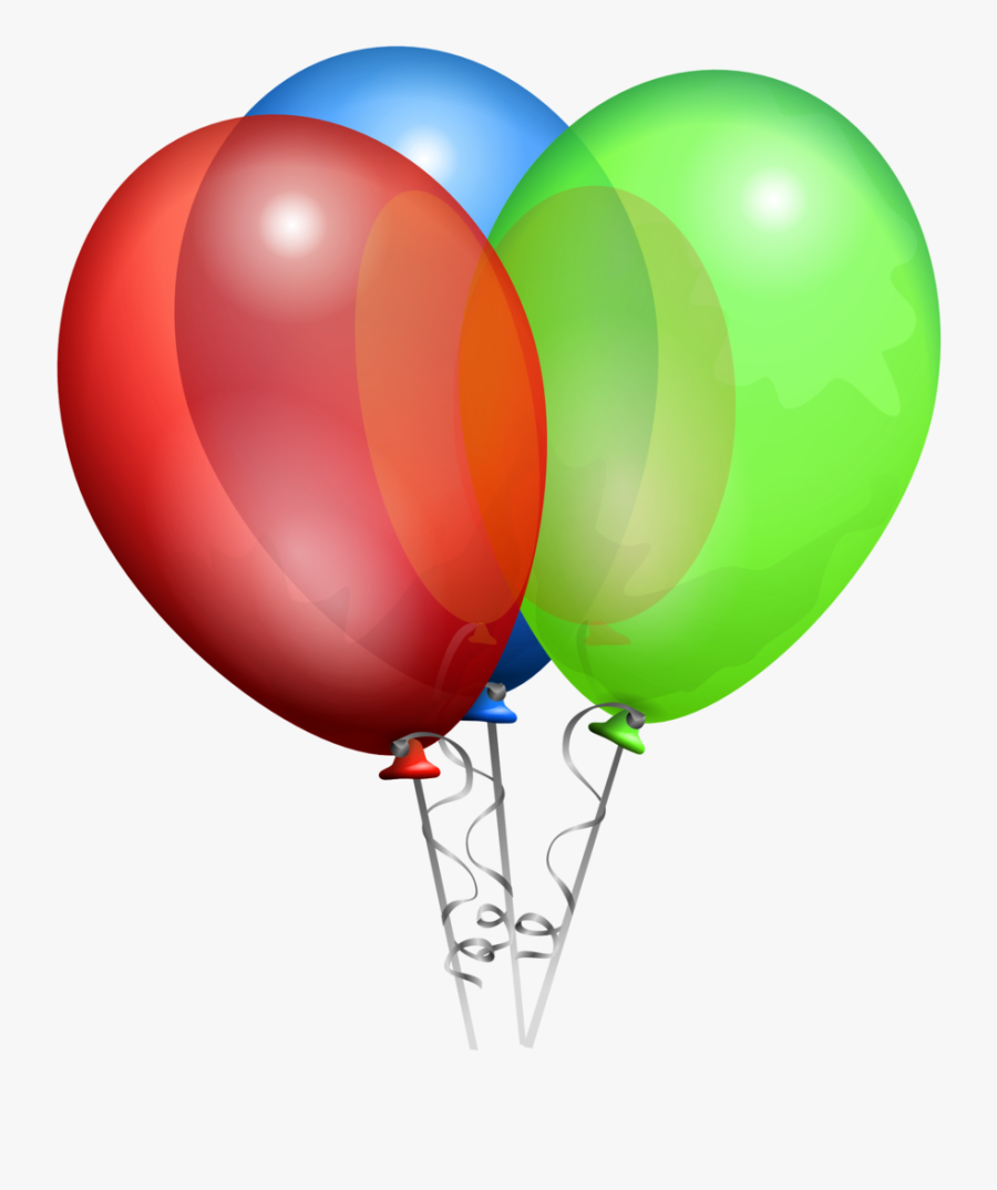 Free Vector Party Helium Balloons Clip Art - Birthday Balloons, Transparent Clipart