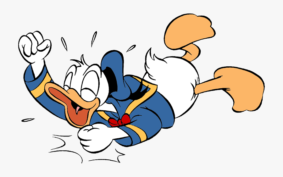 Donald Duck On The Ground, Transparent Clipart