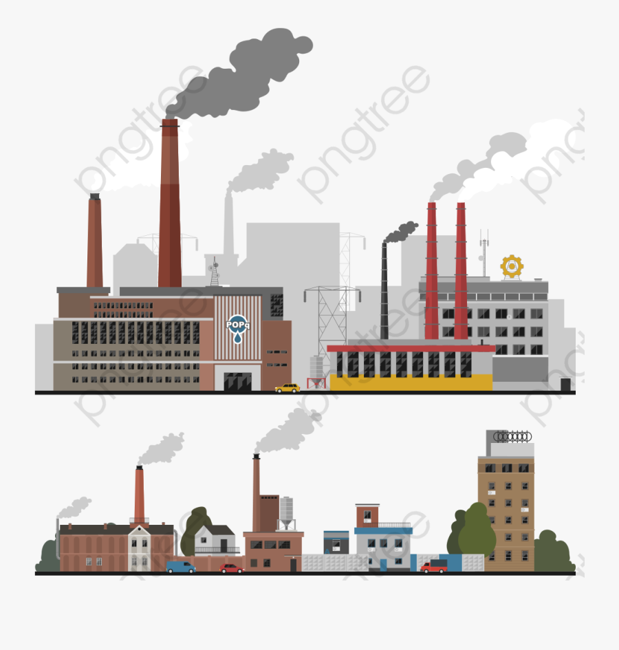 City Clipart Industrial - Industrial Area Png, Transparent Clipart