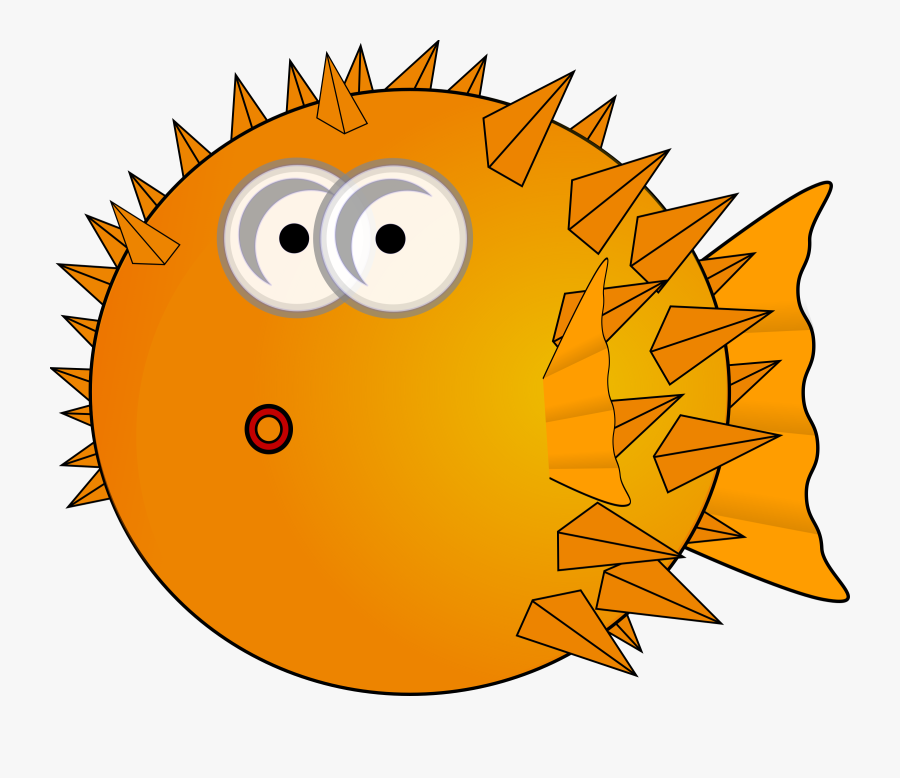 Clipart - Puffer Fish Clipart, Transparent Clipart