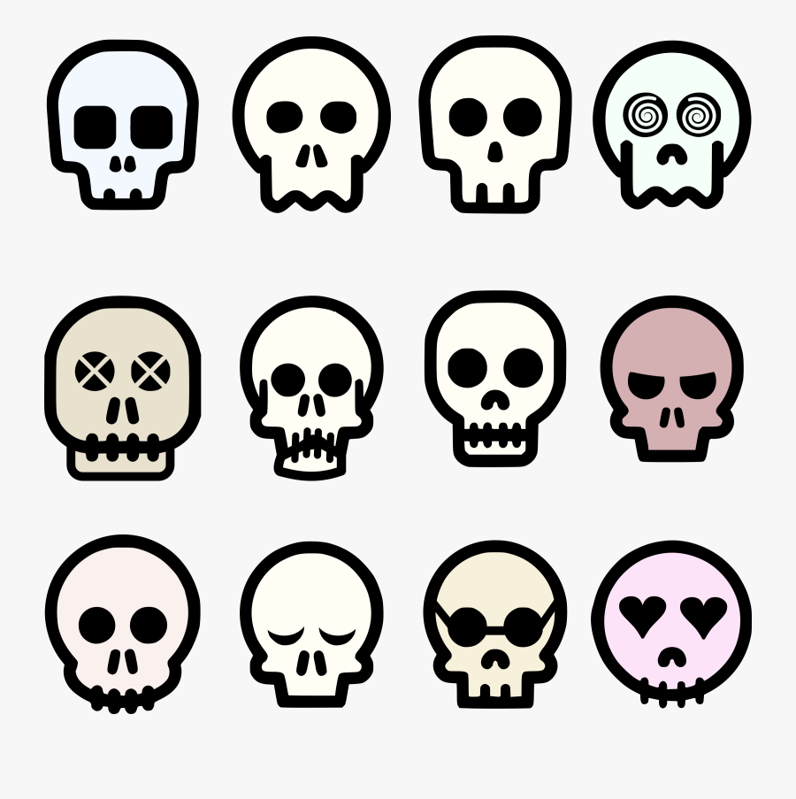 Free Photos U003e Vector Images U003e Skull Emoji Vector - Skull Clip Art, Transparent Clipart