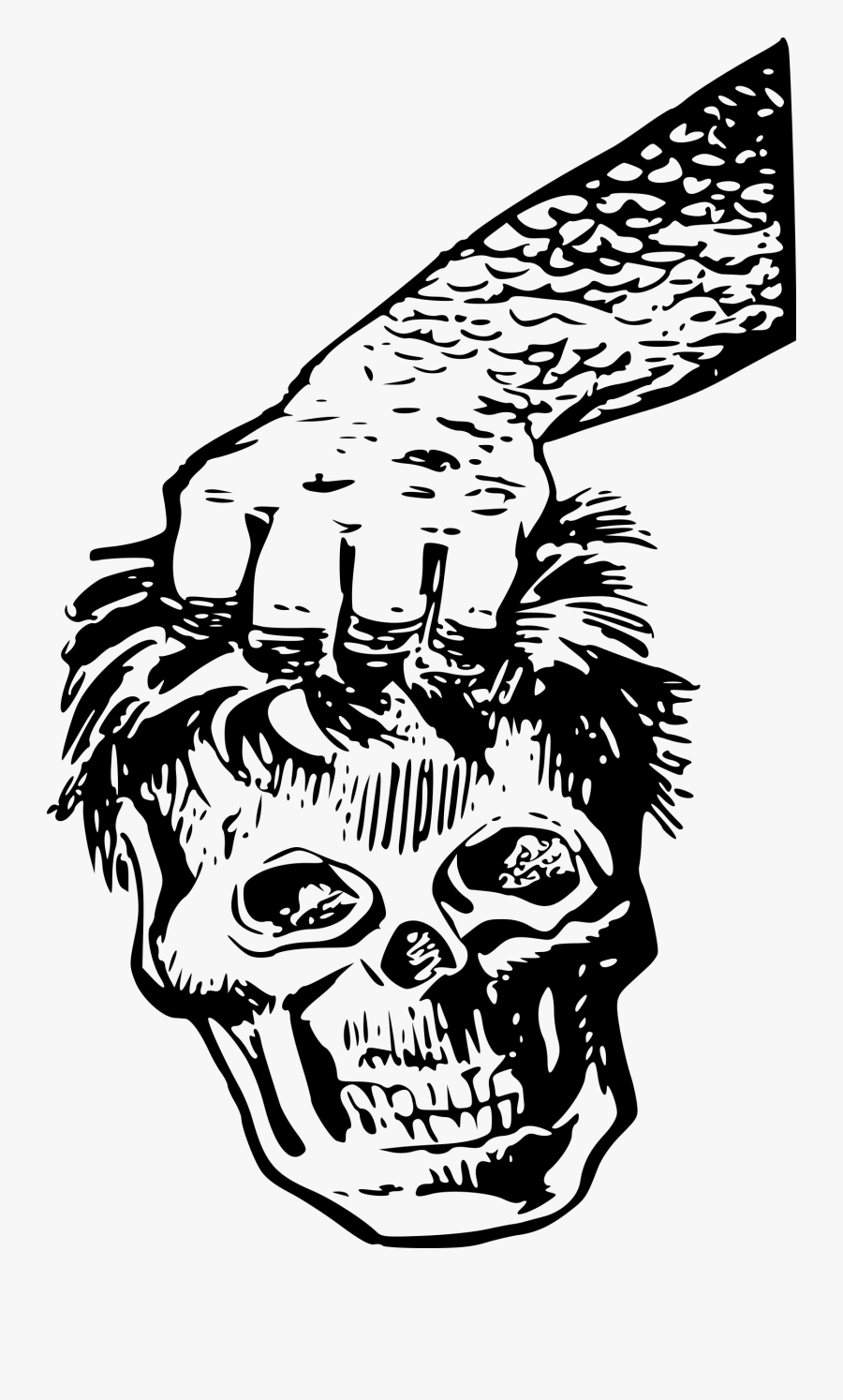 Clipart - Skull, Transparent Clipart