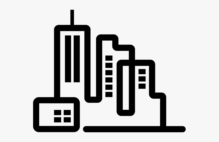 Transparent City Clipart Png - Smart City Clipart Black And White, Transparent Clipart