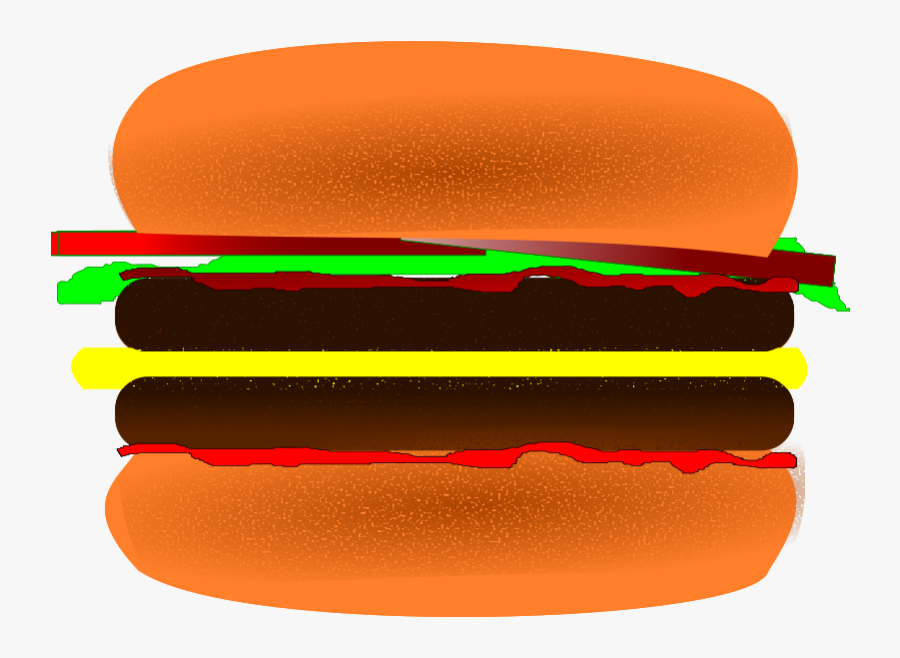 Hamburger, Transparent Clipart
