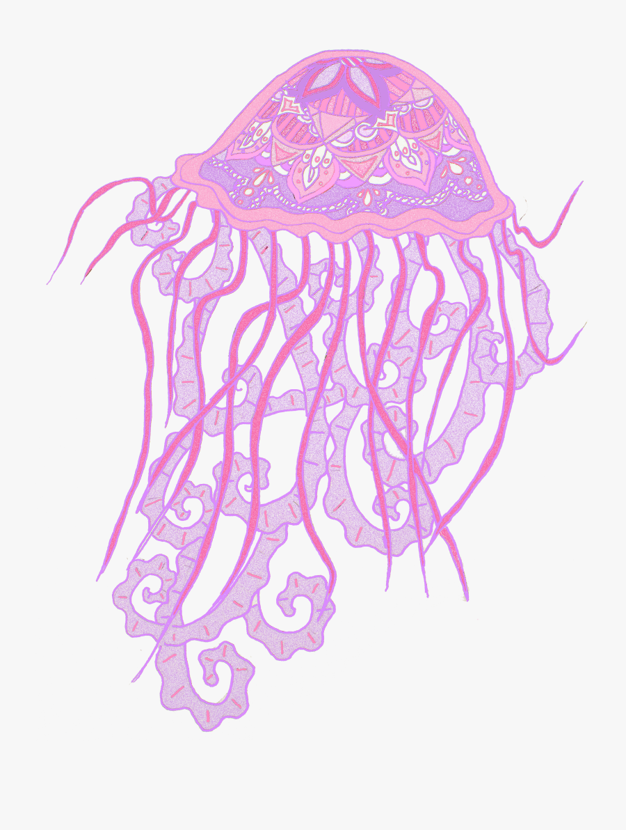 Clip Art Jellyfish Tattoos - Kid Jellyfish Drawing, Transparent Clipart
