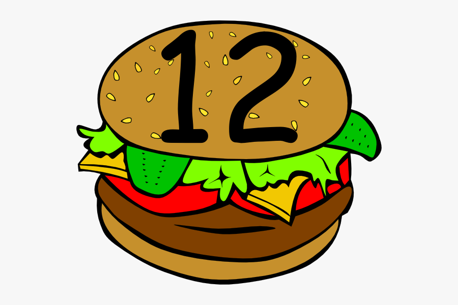 Number 12 Clip Art - Clip Art Of Food, Transparent Clipart