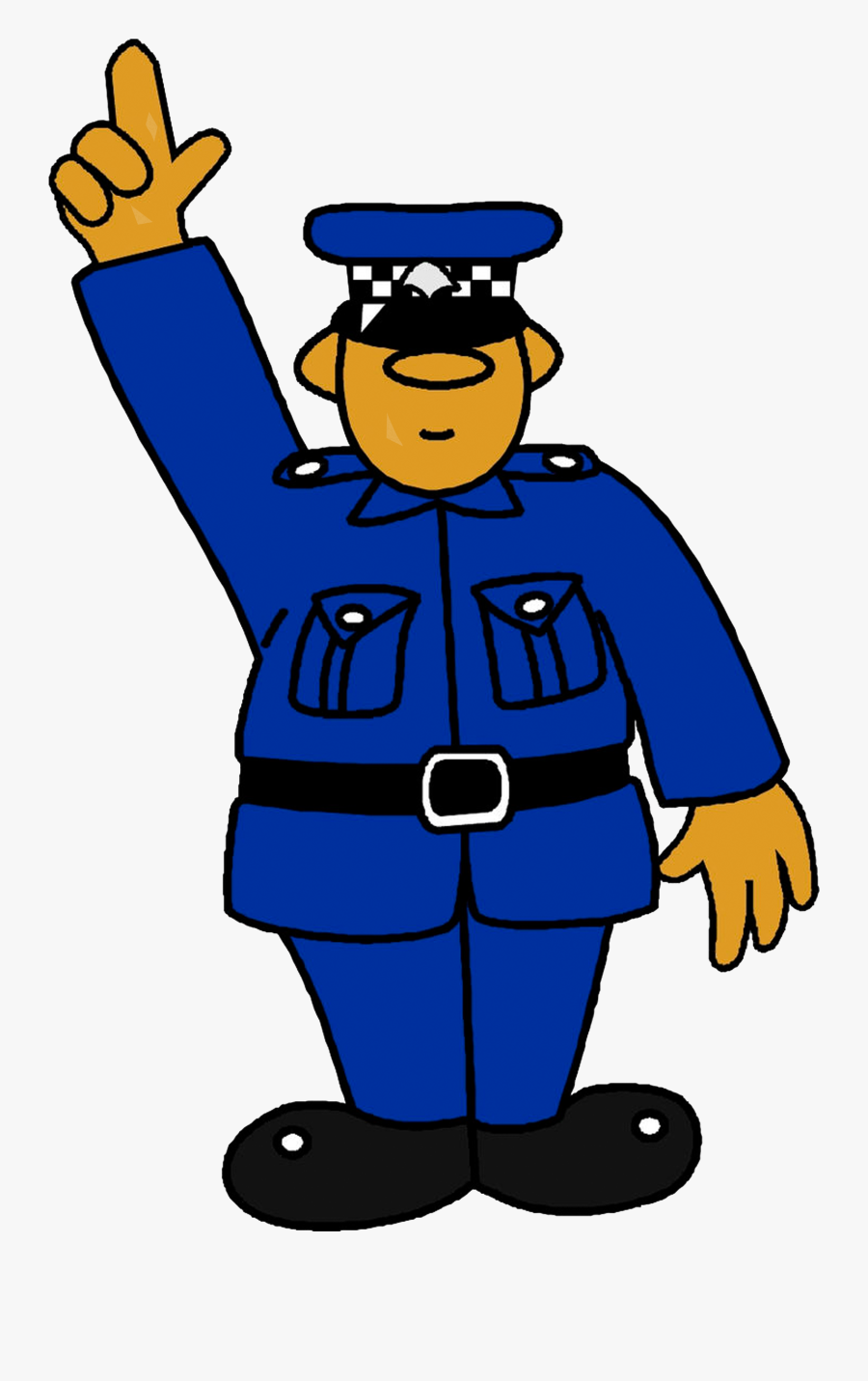 Clip Art Officer Traffic Clip Art - Police Traffic Cartoon Gif, Transparent Clipart