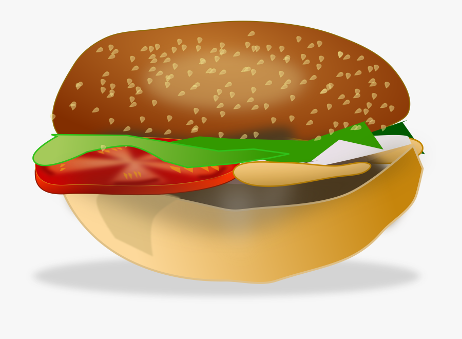 Hamburger, Transparent Clipart