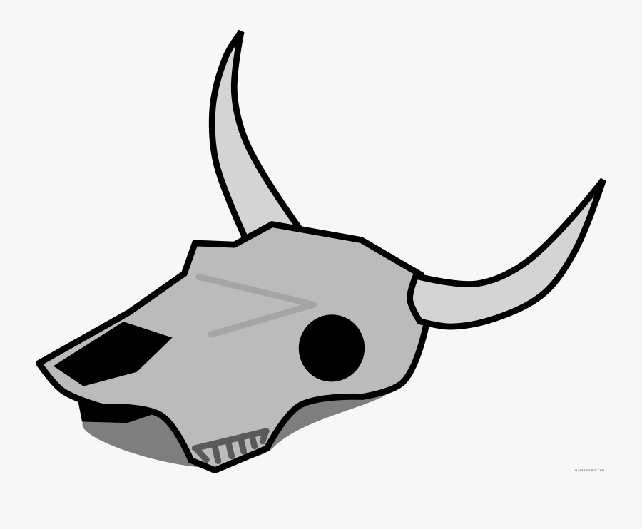 Transparent Skid Steer Clipart - Dead Cow Skull Cartoon, Transparent Clipart