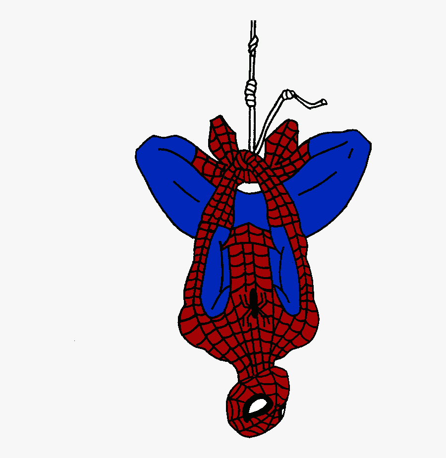 Transparent Spiderman Clipart - Spiderman Upside Down Png, Transparent Clipart
