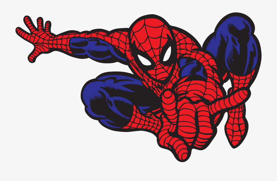 Number 4 Clipart Spiderman - Png Cartoon Spiderman Hd, Transparent Clipart