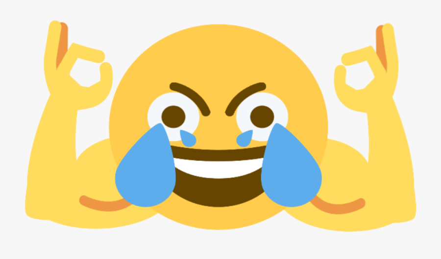 Hand Emoji Clipart Discord - Laughing Emoji Eyes Open, Transparent Clipart