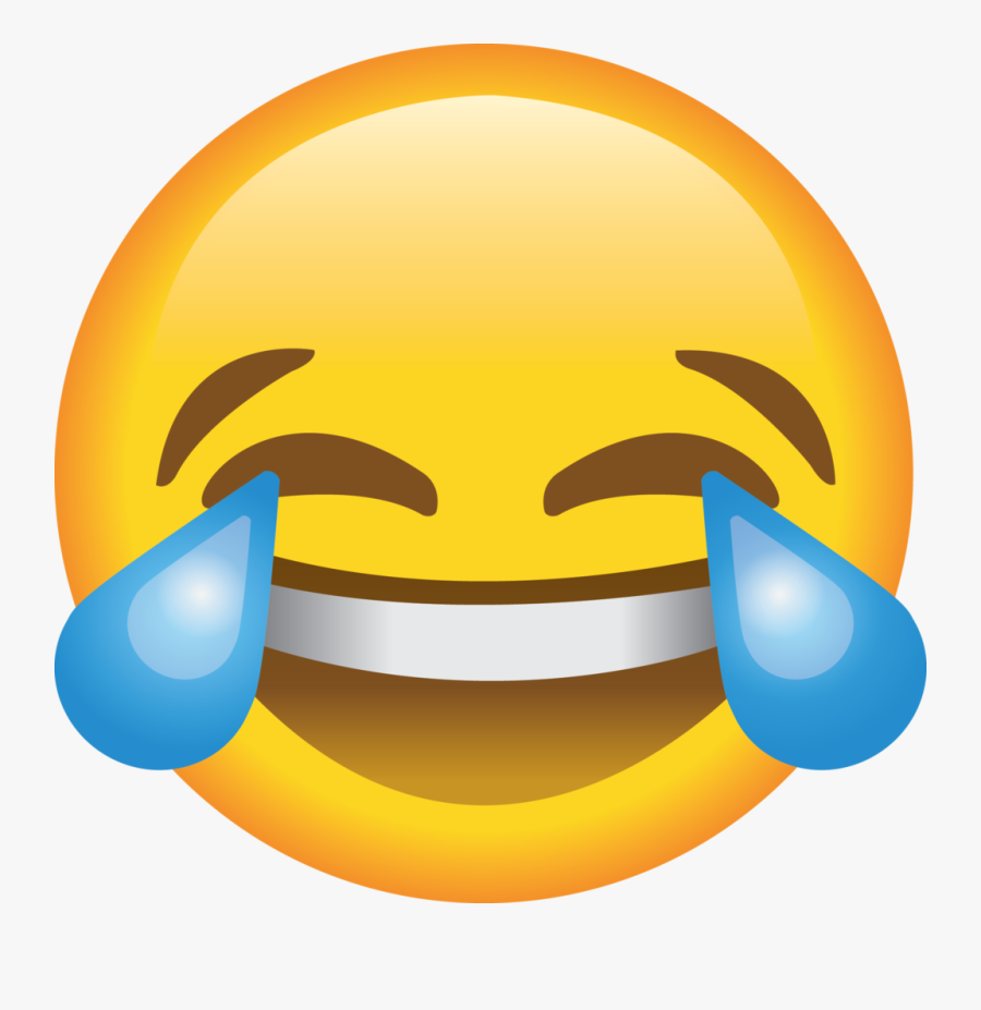 Laugh Vector - Laughing Emoji Iphone Png, Transparent Clipart