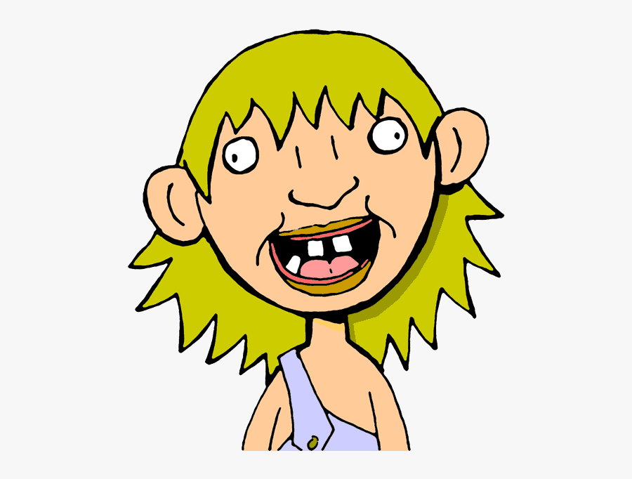Crazy Person Clipart - Ugly Girl Clipart Png, Transparent Clipart