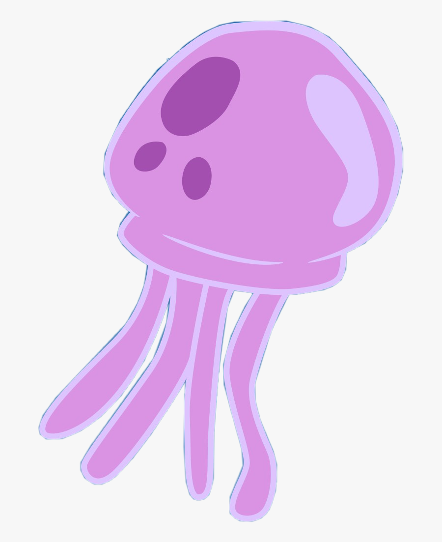 Sticker Spongebob Spongebobsquarepants Spongebobandfriends - Transparent Jellyfish Spongebob Png, Transparent Clipart