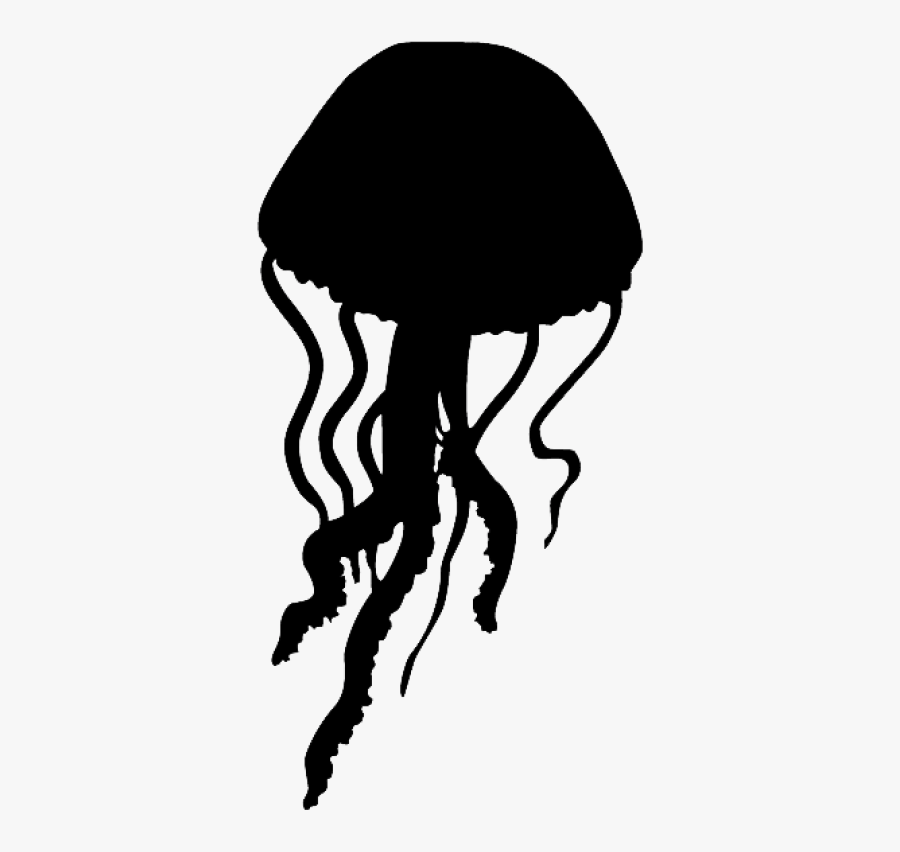 Jellyfish Silhouette Png, Transparent Clipart