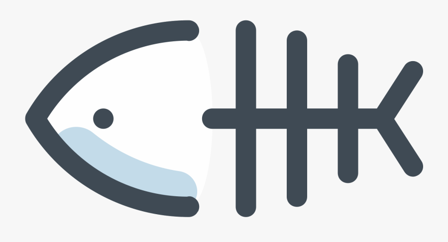 Fish Skeleton Clipart - Calligraphy, Transparent Clipart