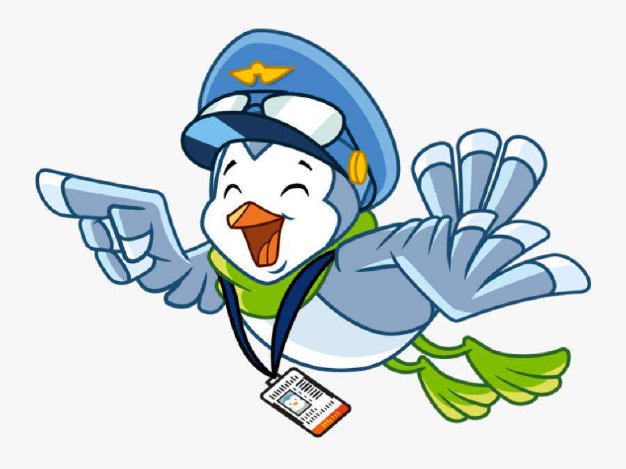 Flajt Is Flying And Laughing And Points With One Wing - Flajt Swedavia, Transparent Clipart