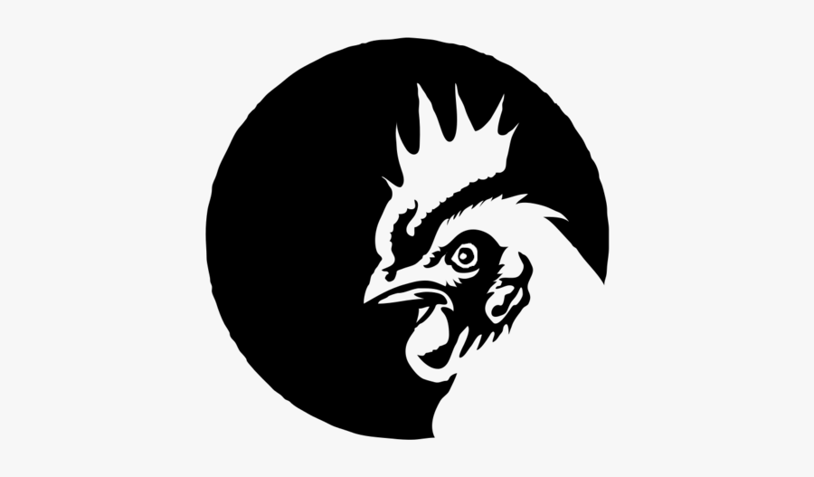 Png Black And White Chicken - Chicken Logo Black And White, Transparent Clipart