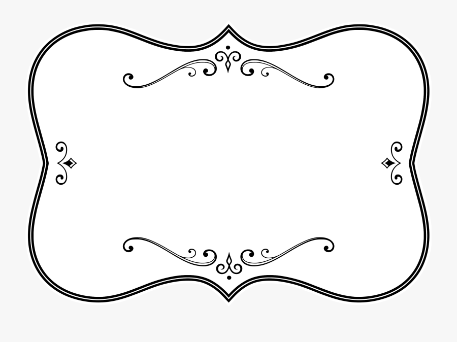 Decorative Black And White Flourish Frame Icons Png - Back In The Salon, Transparent Clipart
