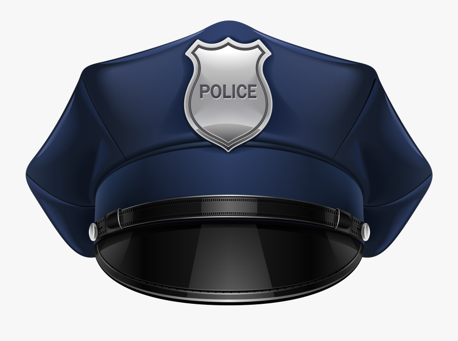Silhouette Clipart Of Policeman Kneeling At Cross - Clip Art Police Officer Hat, Transparent Clipart