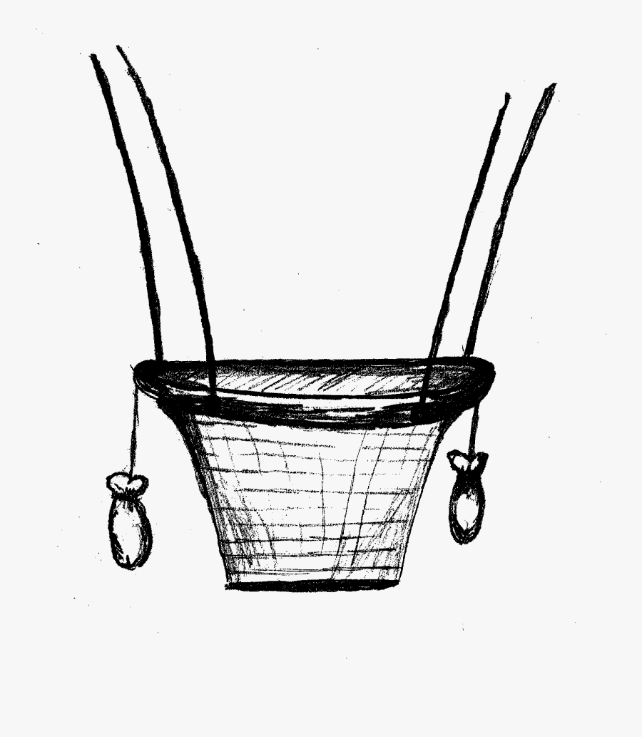 Download Hot Air Balloon Clipart Doodle - Hot Air Balloon Basket Drawing, Transparent Clipart