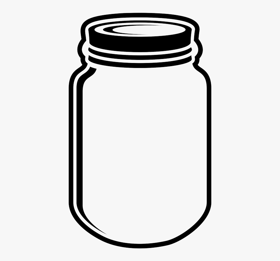 Mason Jar Clipart No Background Mason Jar Clipart No - Mason Jar Clipart Black And White, Transparent Clipart