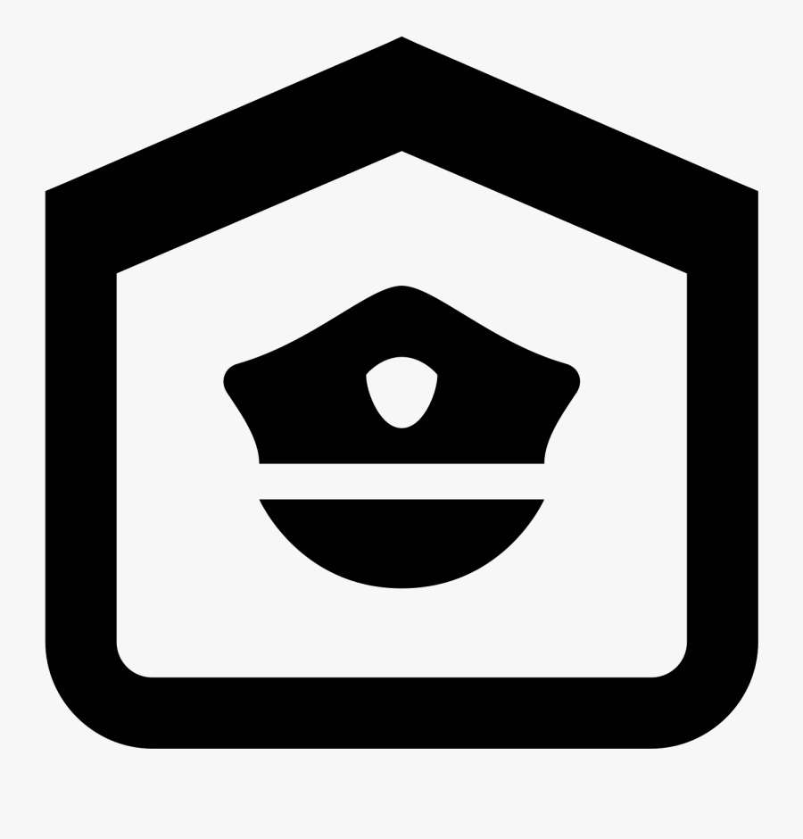 Police Station Icon - Vector Police Station Icon, Transparent Clipart