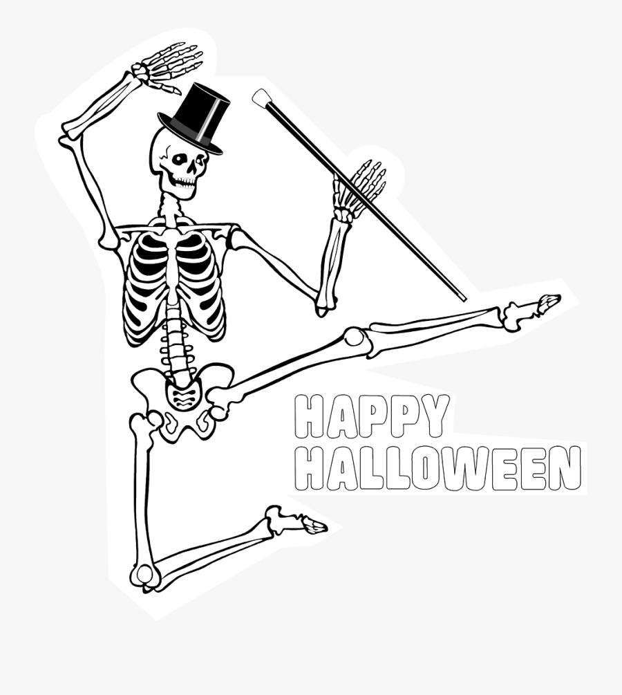 Skeleton - Dancing Skeleton Animation, Transparent Clipart