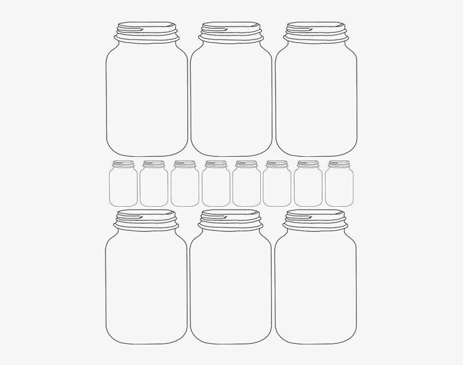 Free Printables Mason Jars, Transparent Clipart