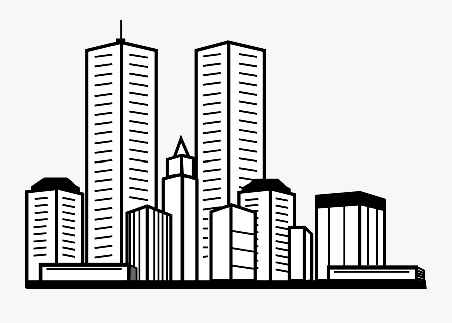 Skyscraper Coloring Sheets - Skyscrapers Clipart, Transparent Clipart