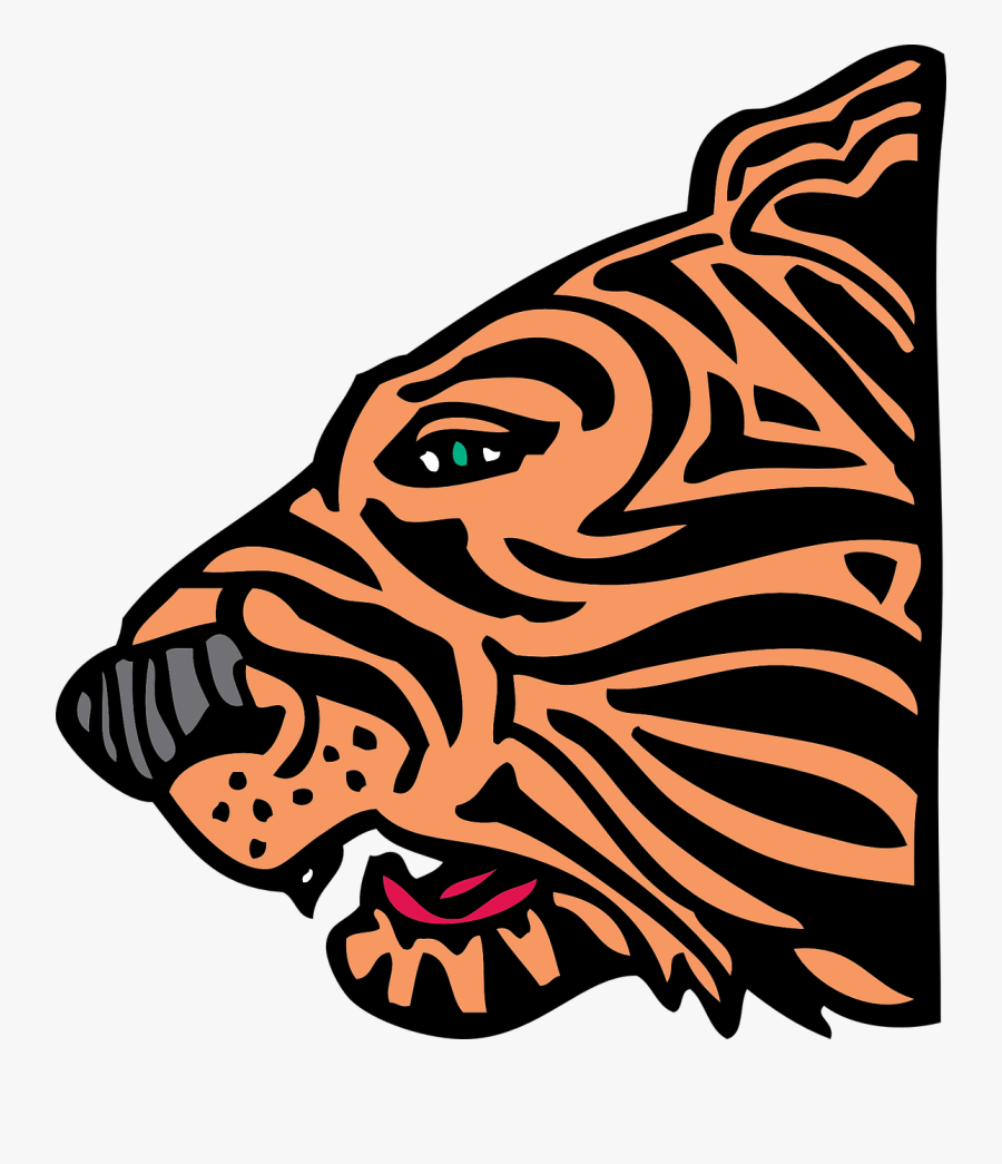Clipart - Tiger Head - Tiger Clip Art, Transparent Clipart