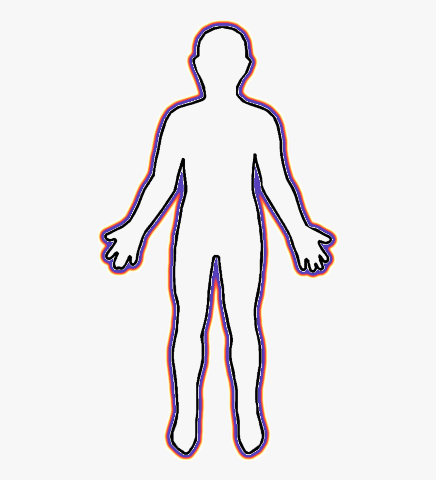 Human Body Clip Art - Human Body Cartoon Outline, Transparent Clipart